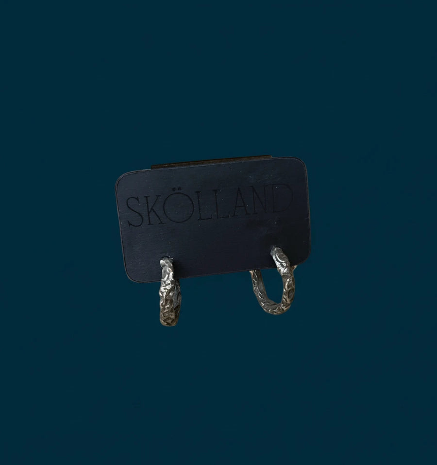 Molten Hoop Earrings-Small