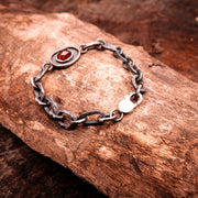 Powerful Women Chain Link Bracelet-Limited Design-Argentium Sterling Silver