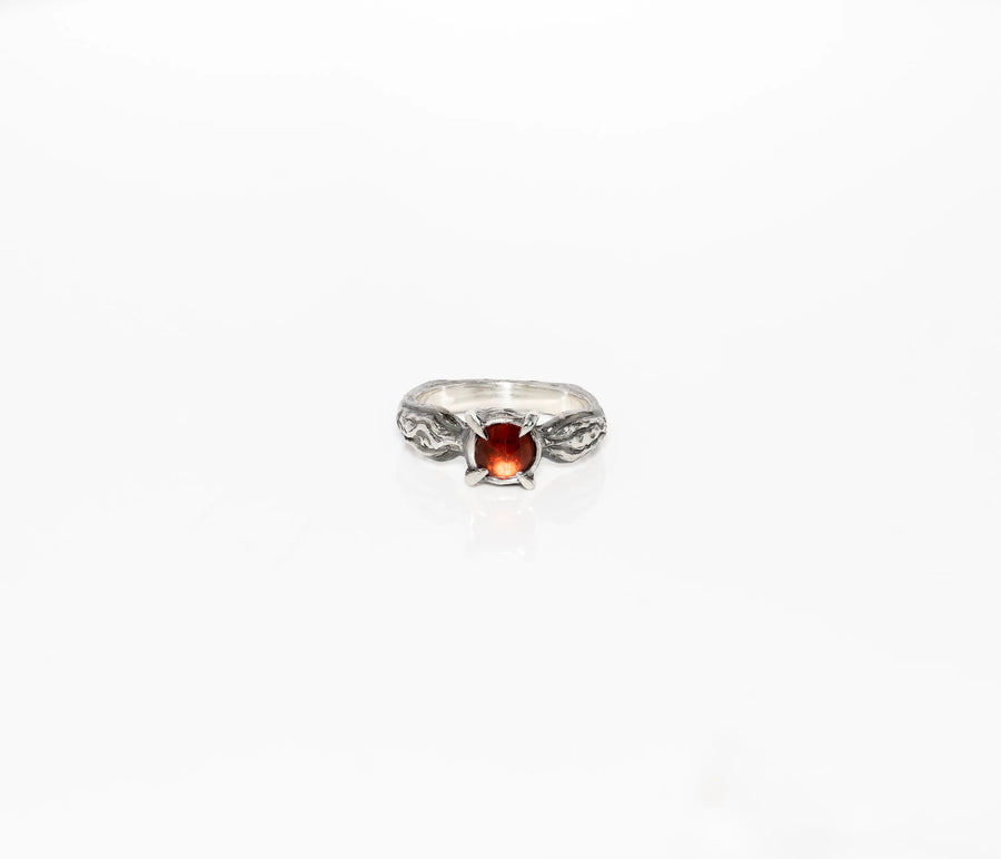 Rise and Burn Torch Ring in Argentium Silver