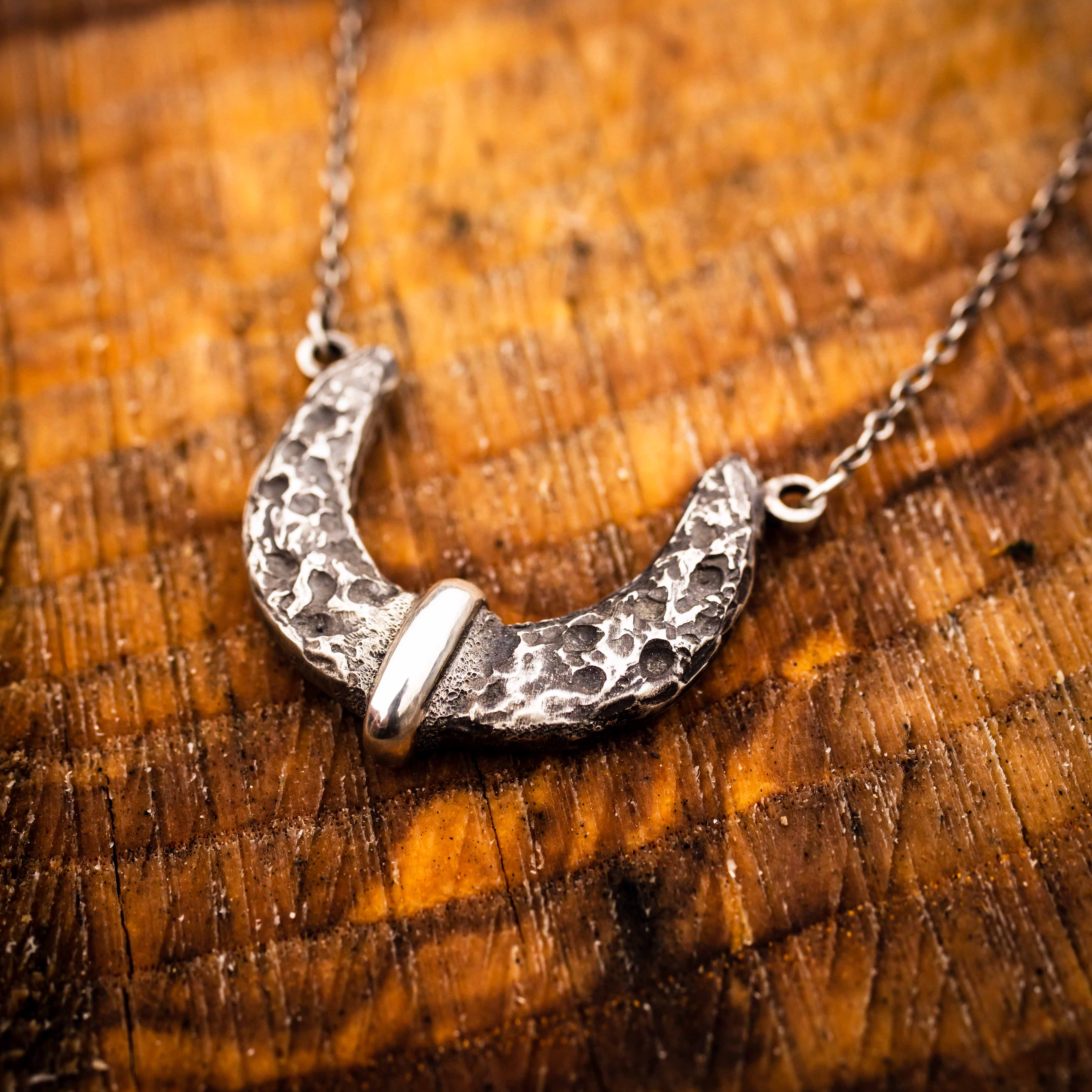 Knochen meines Knochens Halskette-940 Argentium Sterling Silber