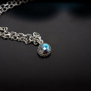 Cathedral Keeper Necklace | Gothic Bezel-Set Gemstones | Sterling Silver