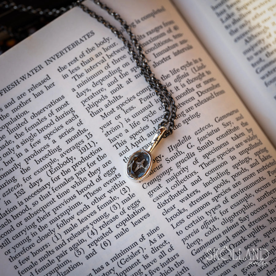 North Star Shadow Box Style Necklace-One of A Kind