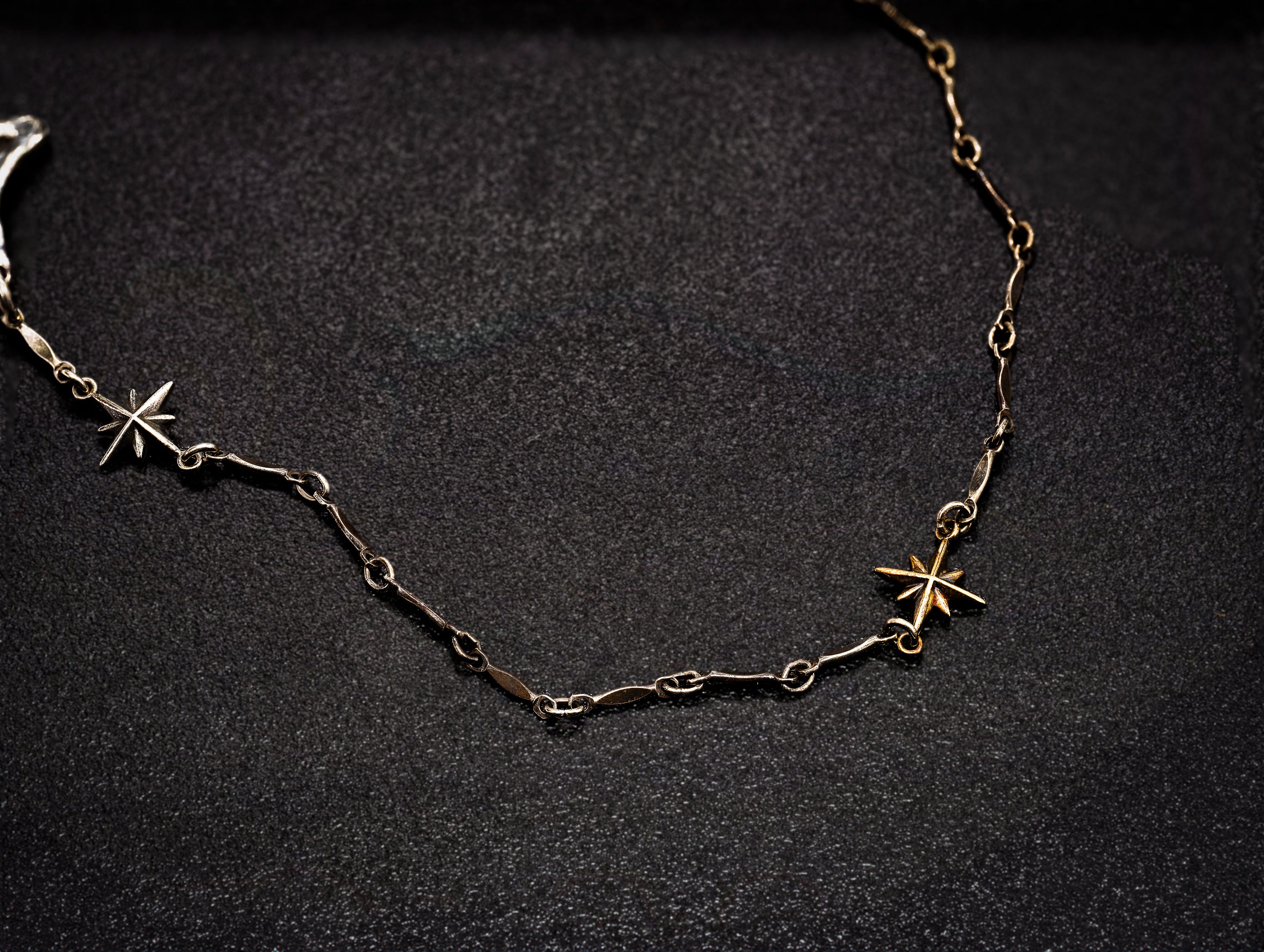 Celestial Realms Necklace- Sterling Silver & 10K Yellow Gold
