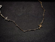 Celestial Realms Necklace- Sterling Silver & 10K Yellow Gold