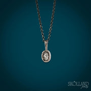 Crescent Moon Shadow Box Style Pendant