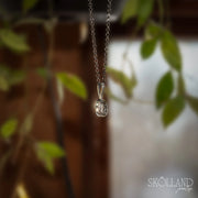 Crescent Moon Shadow Box Style Pendant