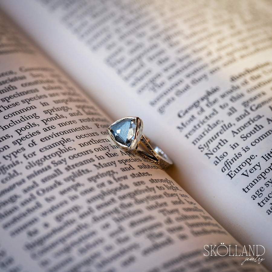 Captured Stardust Ring- One of a kind- Size 7.75