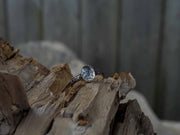 The Janus-Sterling Silver Filigree Ring with Tourmalinated Quartz
