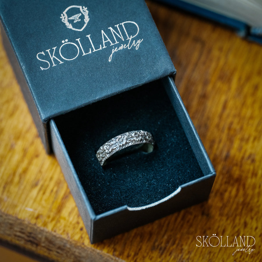 Where the Cosmos Grow Ring- Sterling Silver