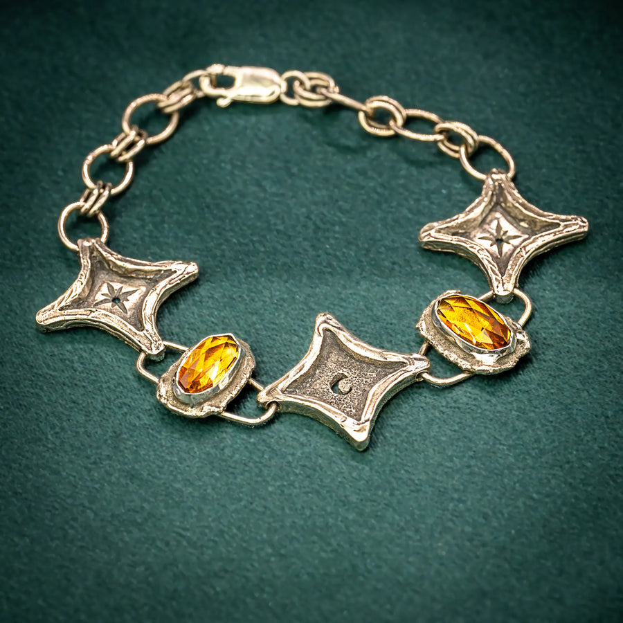 Luna & Realtas Sanctuary-Bracelet-Sterling Silver & Citrine-LIMITED