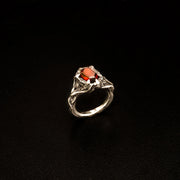 Opero-Size 8.25-Hexagon Garnet & Argentium Sterling Silver