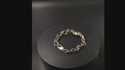 Powerful Women Chain Link Bracelet-Limited Design-Argentium Sterling Silver