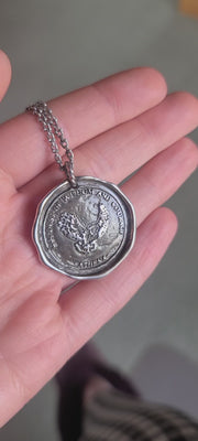 Athena wax seal pendant/charm