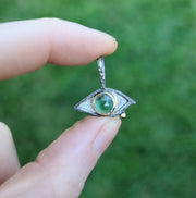 Egyptian Eye Charms- Argentium Silver w/ 14K Gold-Limited Edition