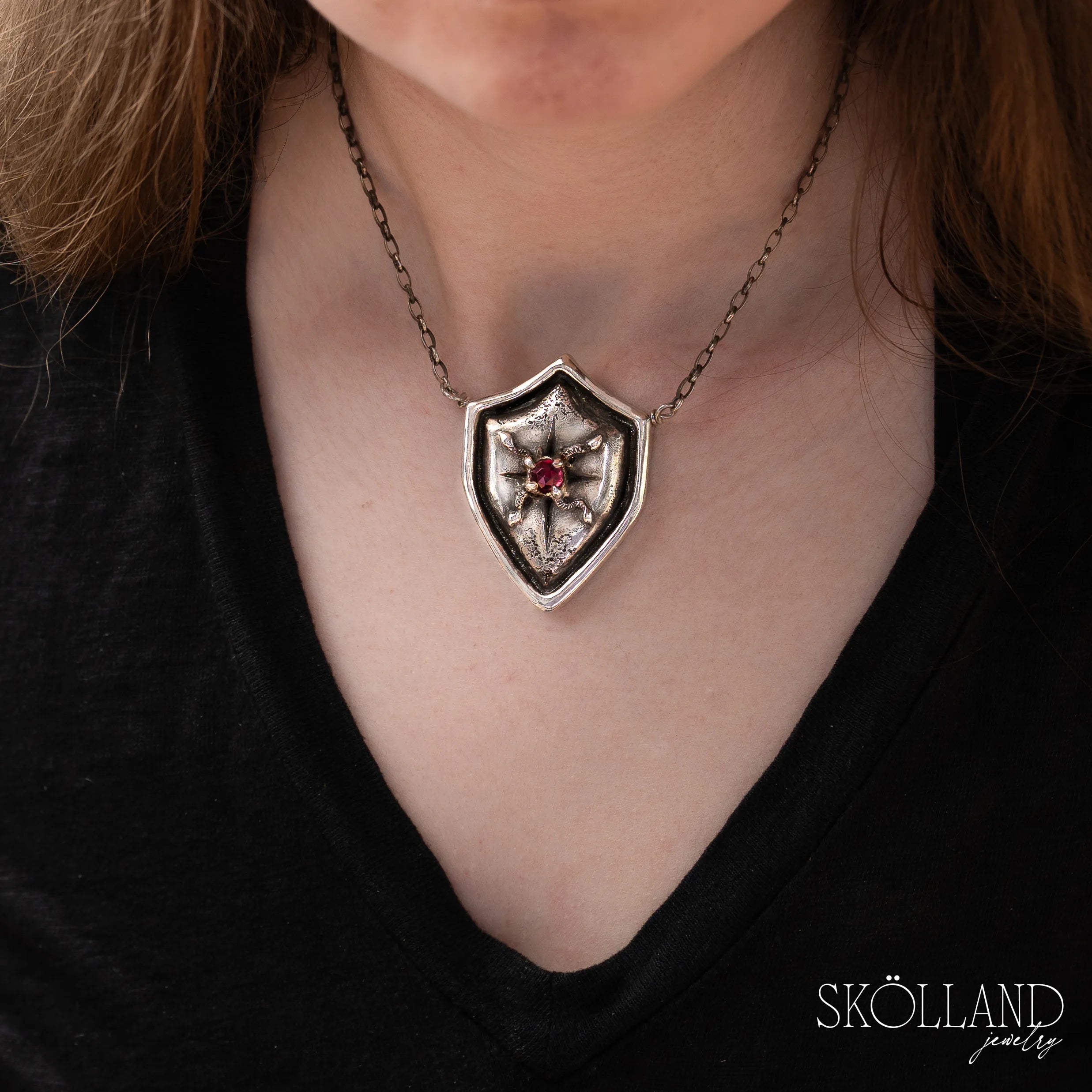 Athenas Shield Necklace-Limited Release