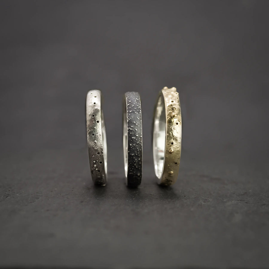 Stardust Stacking Rings-Set of 3