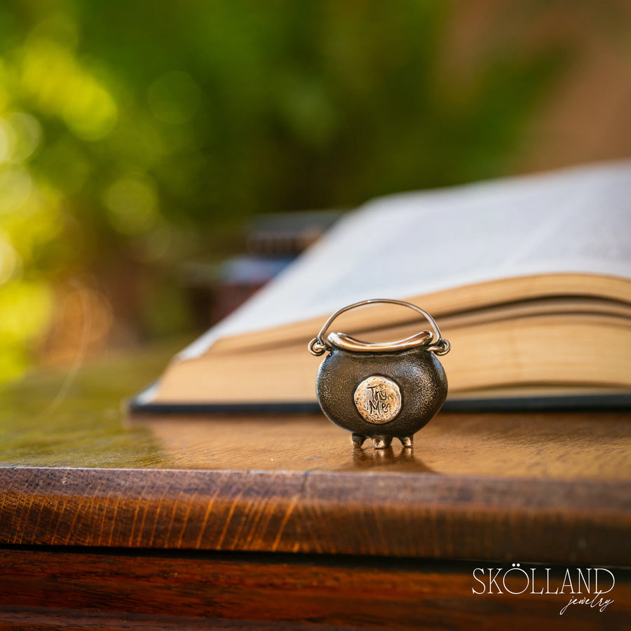 Cauldron Rings The Sorceresses Cauldron- Sterling Silver-One of a Kind – Skölland Jewelry