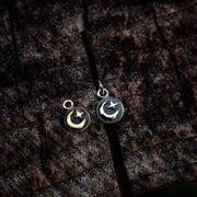 Dainty Star & Moon Charm-Your choice of 14K Gold or Sterling Silver