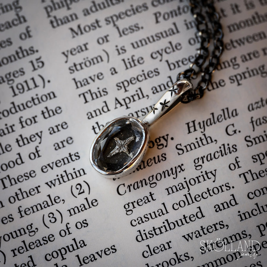 North Star Shadow Box Style Necklace-One of A Kind