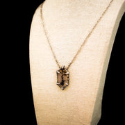 Thistle on the Moor Necklace-940 Argentium Sterling Silver & Dendritic Agate
