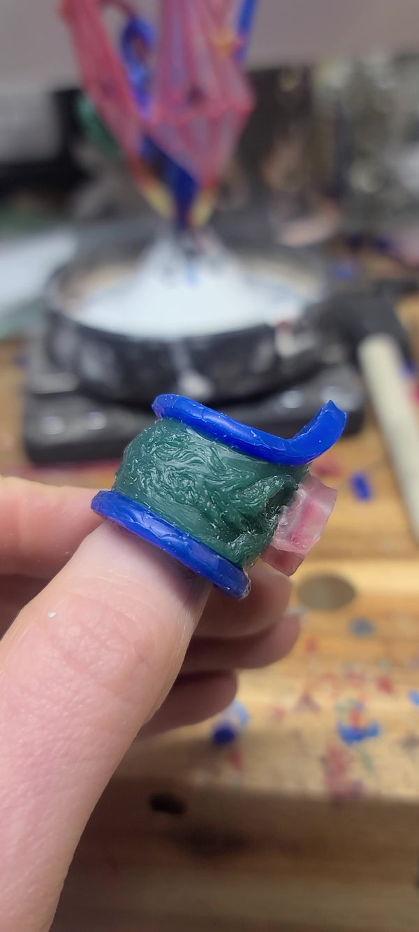 Carving the wax