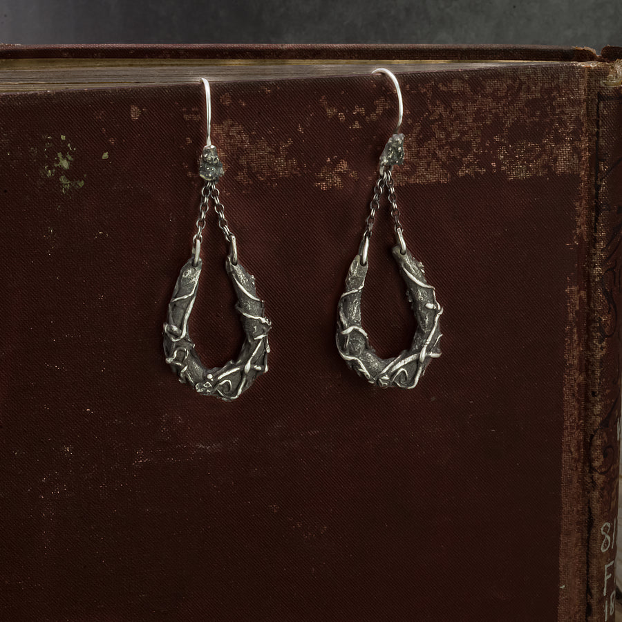 Devoro Earrings- Dangle & Drop Style-Sterling Silver