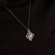 Scottish Thistle Necklace l  Hand-carved & Cast Argentium Sterling Silver Heirloom